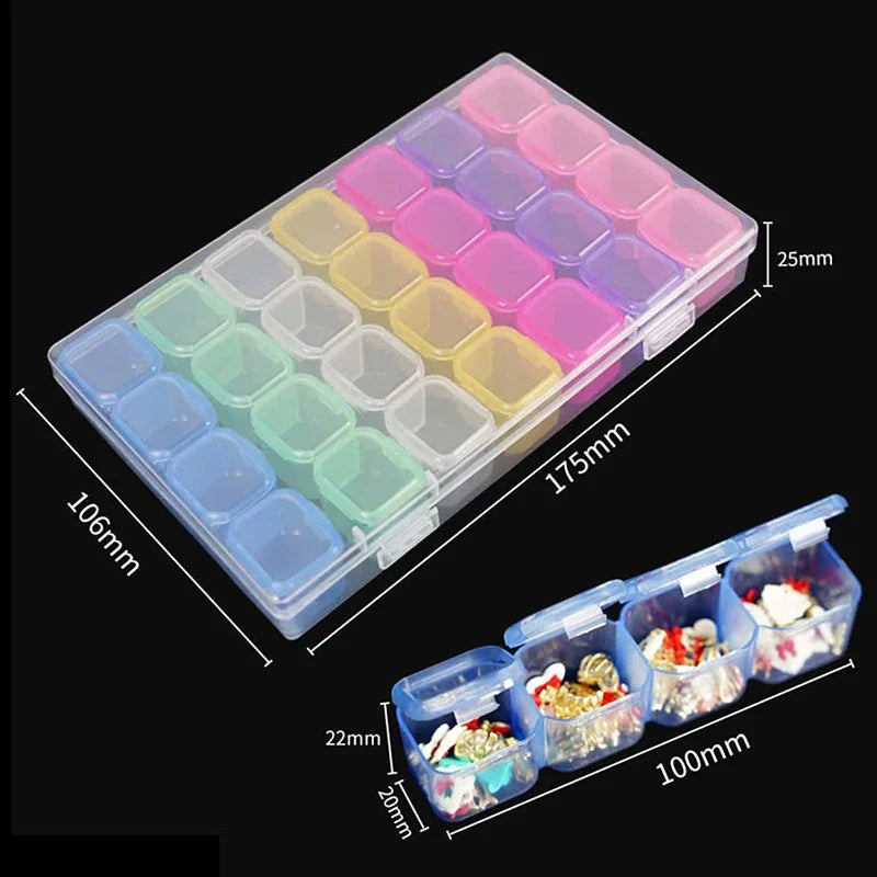 Clear Compartment Storage Organizer Box