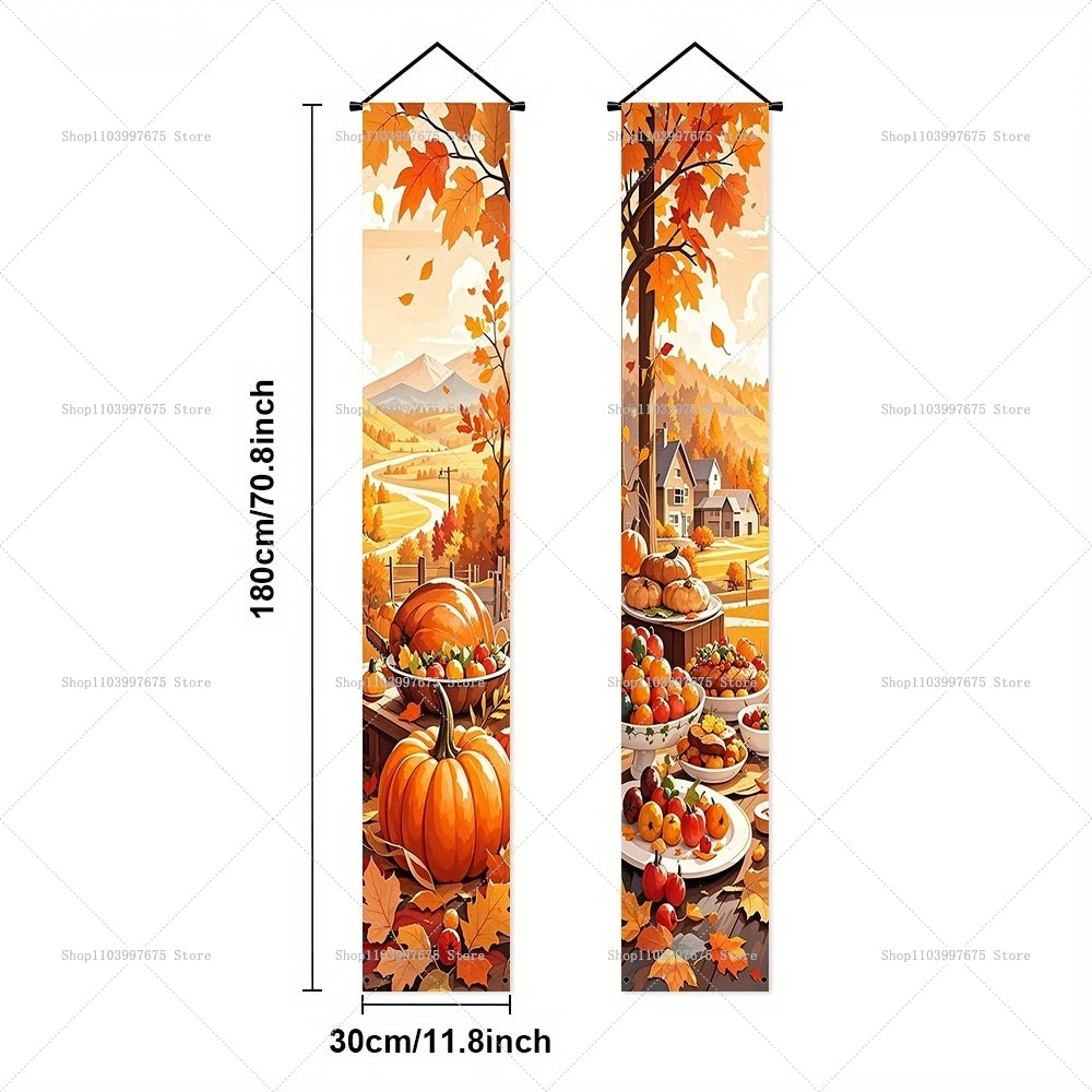Thanksgiving Squirrel Porch Banner