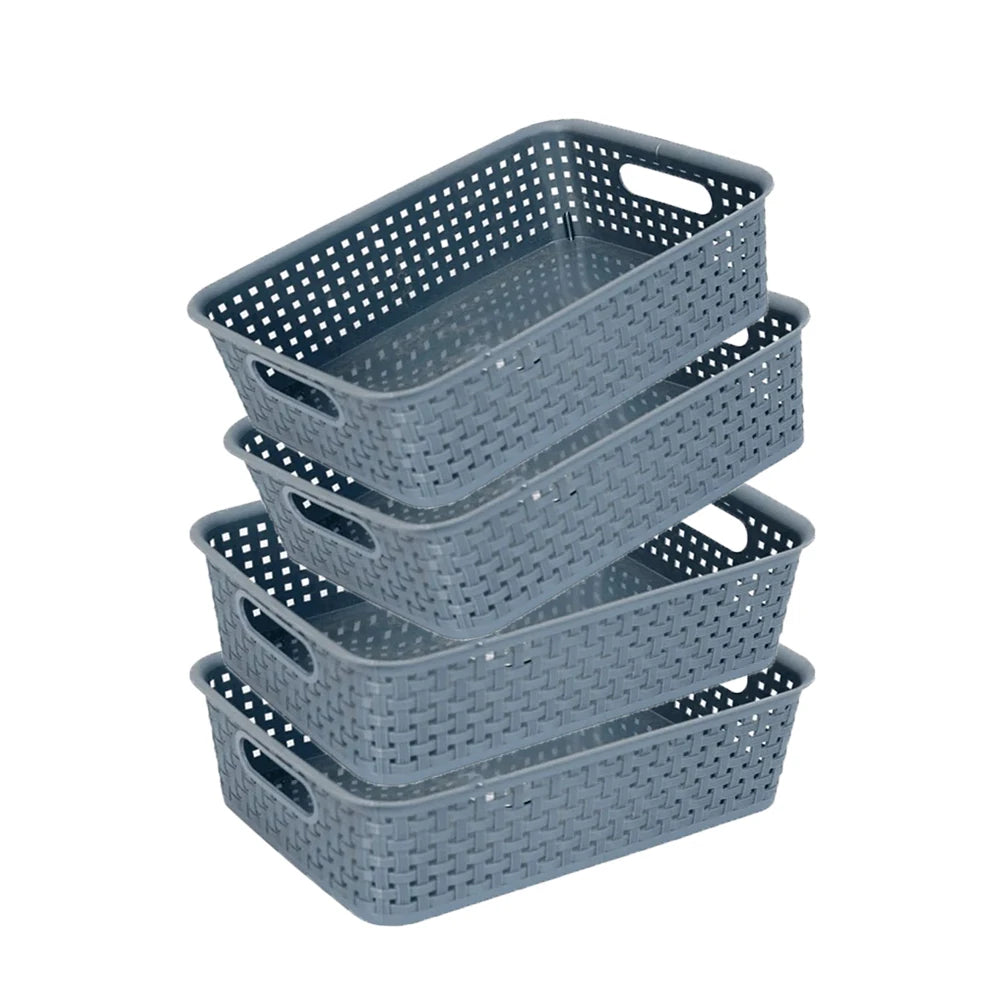 Woven Storage Organizer Baskets (Set of 4)