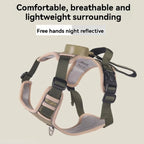 Retractable Dog Leash with Reflective Vest Harness