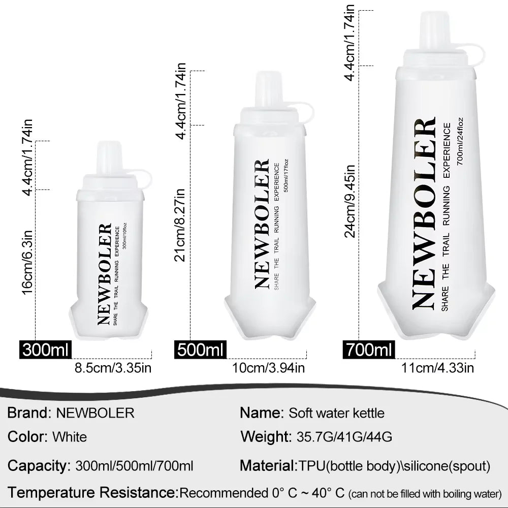 Foldable Soft Flask Water Bottle