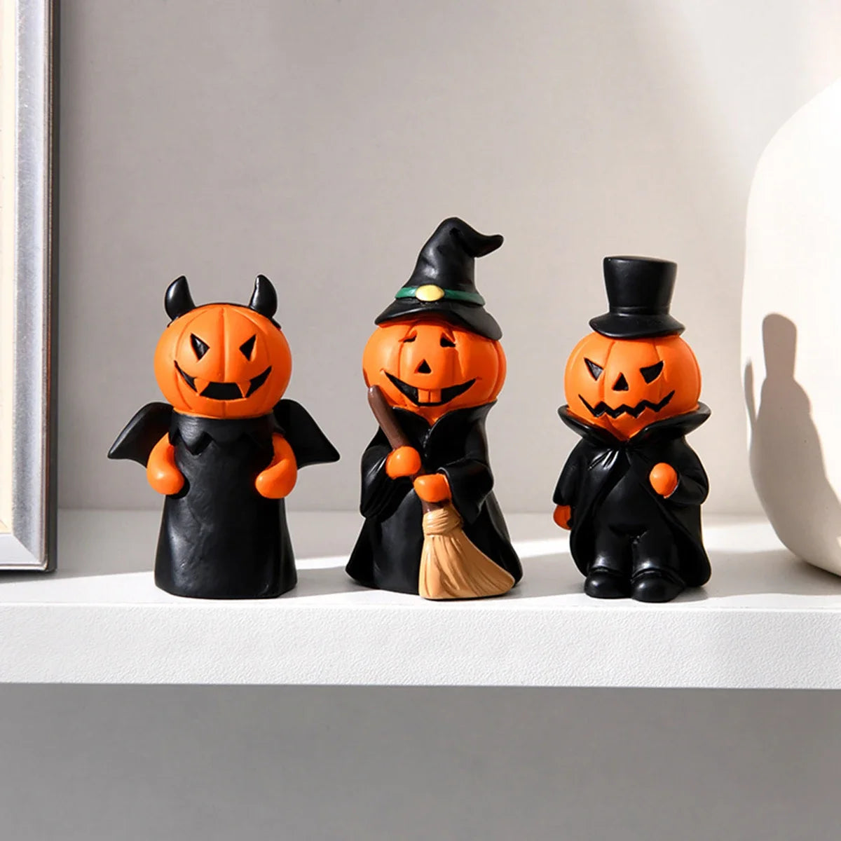 Mini Halloween Resin Figurines Set