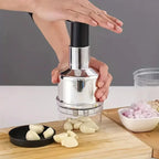 Manual Garlic Chopper & Herb Slicer