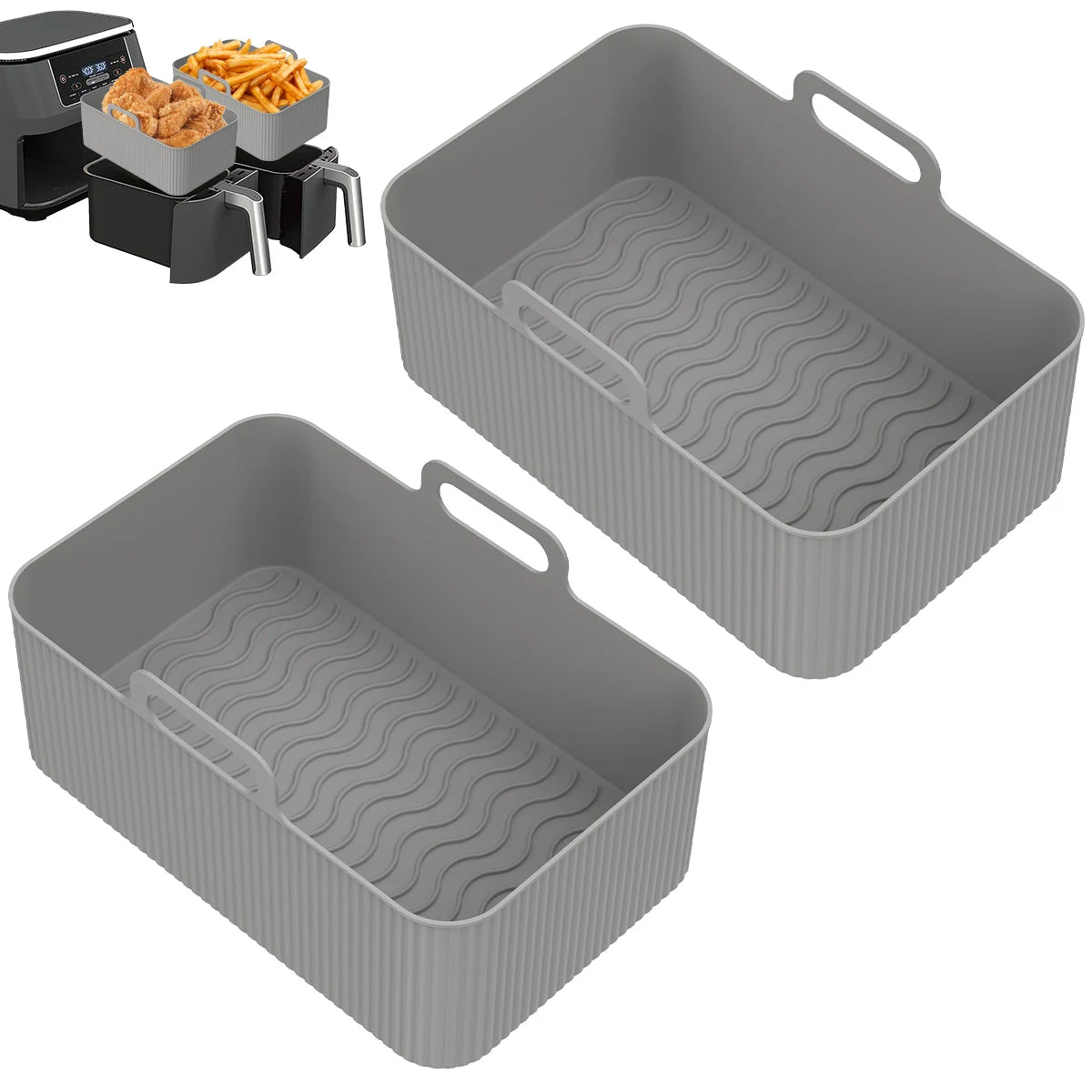 Heat-Resistant Silicone Air Fryer Pot Liner