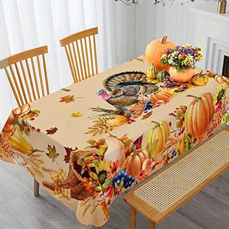 Thanksgiving Turkey Rectangle Tablecloth