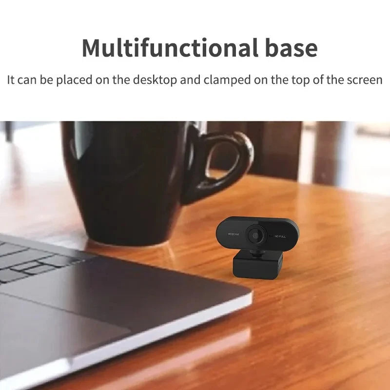 1080p USB Webcam with Built-In Microphone