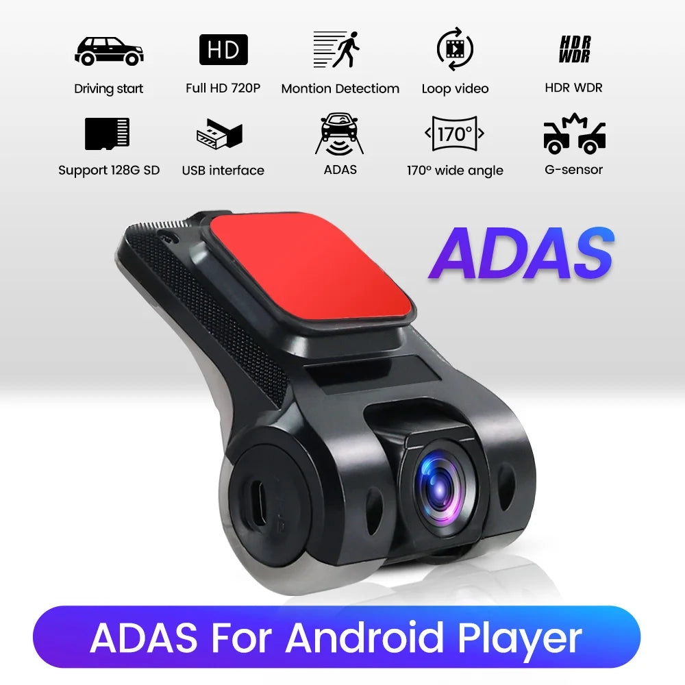 170° Wide-Angle ADAS Dash Cam