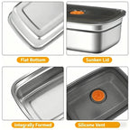 Large Capacity Stainless Steel Leak-Proof Bento Box