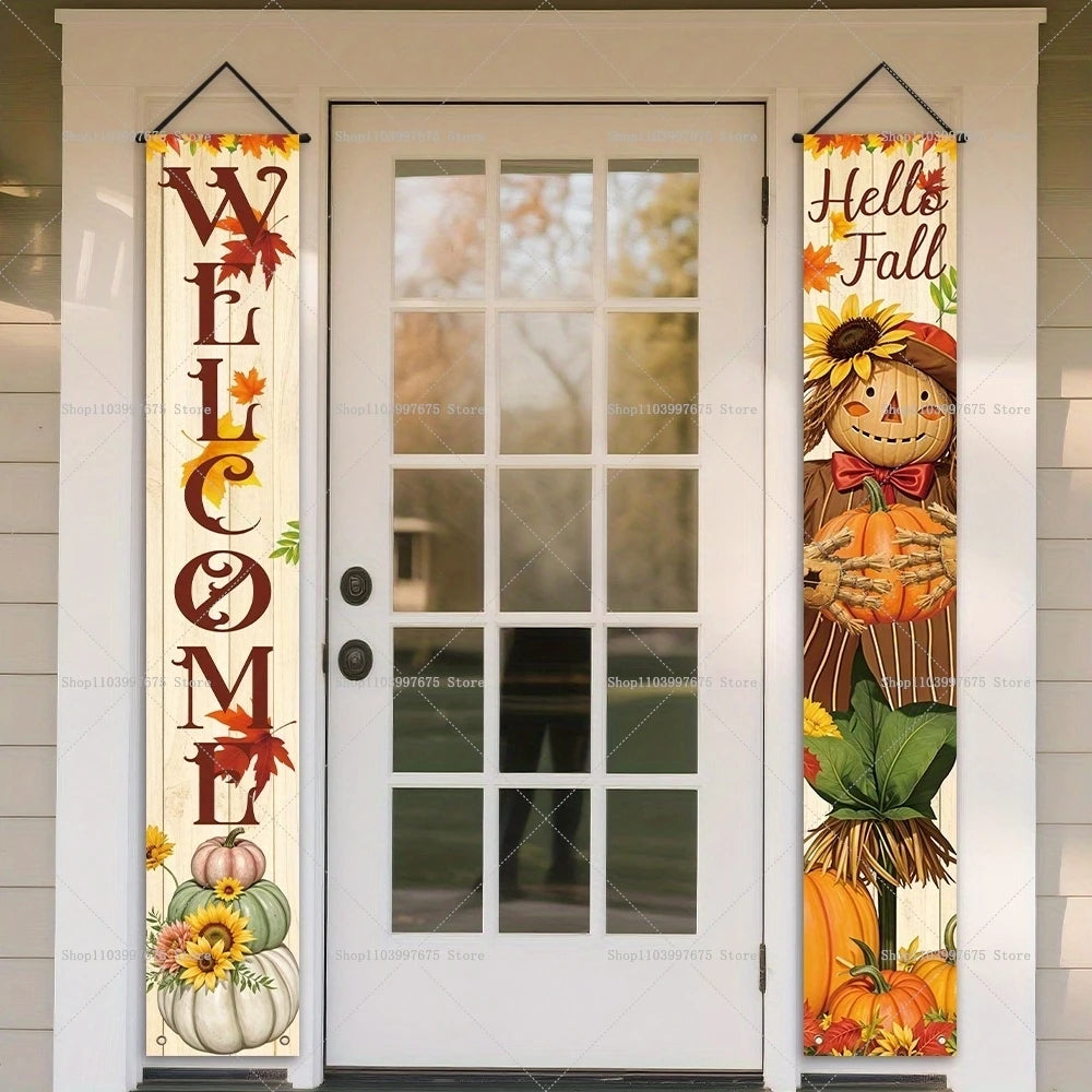 Thanksgiving Squirrel Porch Banner