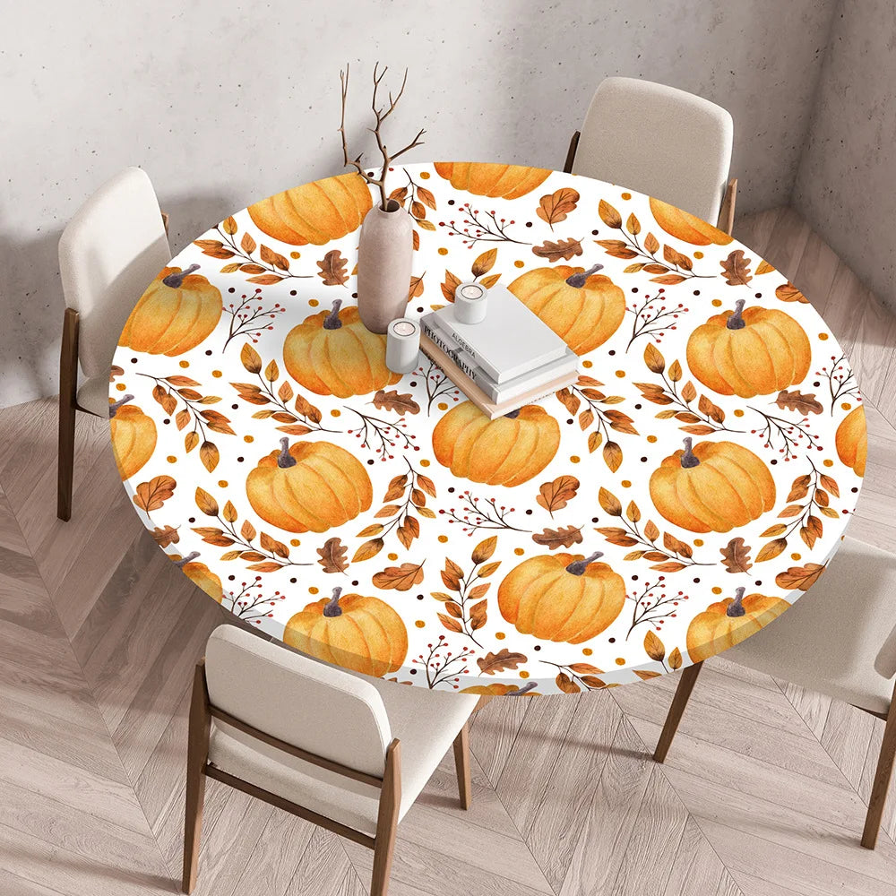 Thanksgiving Round Tablecloth