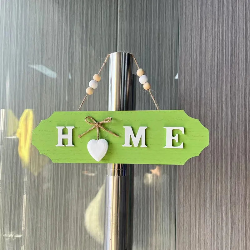 Welcome Home Wooden Bow Sign