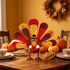 Iron Turkey Table Centerpiece with Base