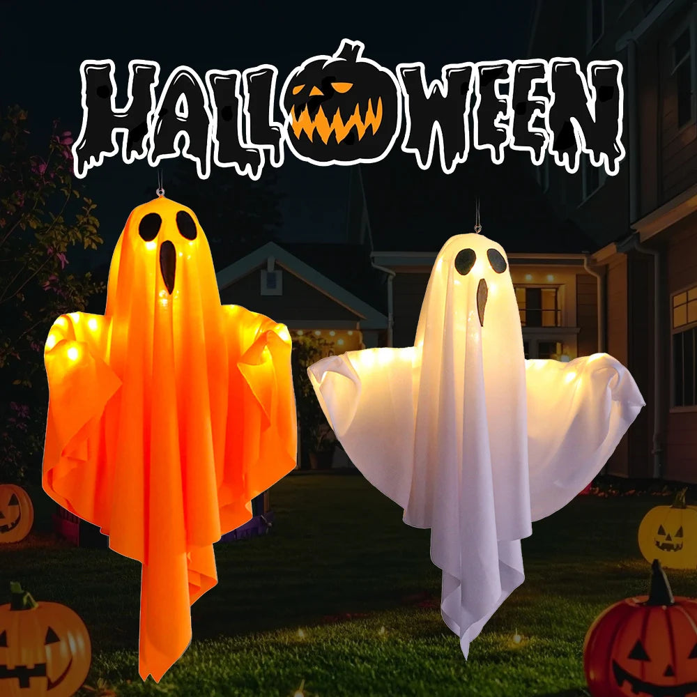 Glowing Halloween Ghost Door & Garden Hanging Decoration