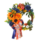 Autumn Harvest Artificial Flower Door Wreath