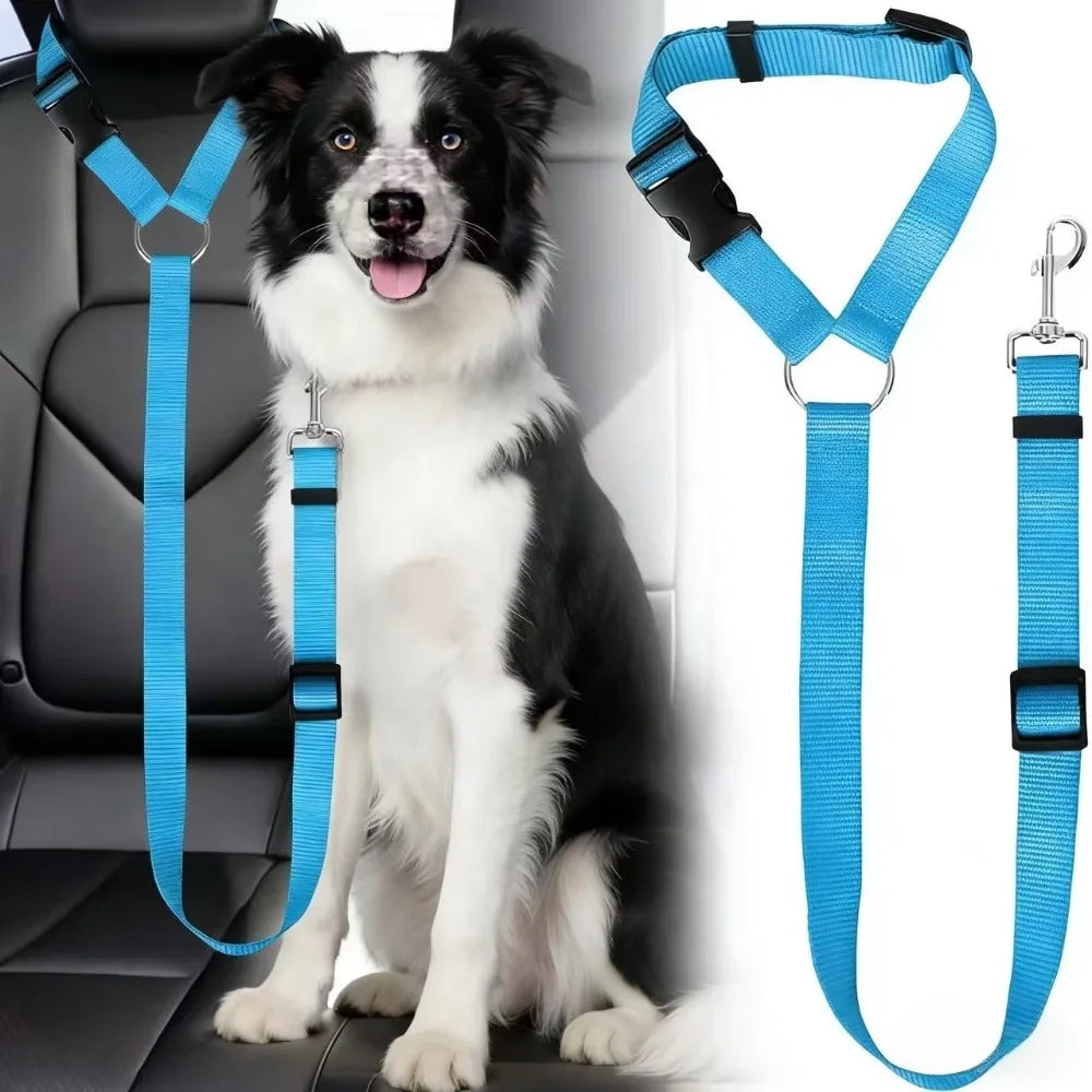 Adjustable Dog Car Seat Belt & Harness