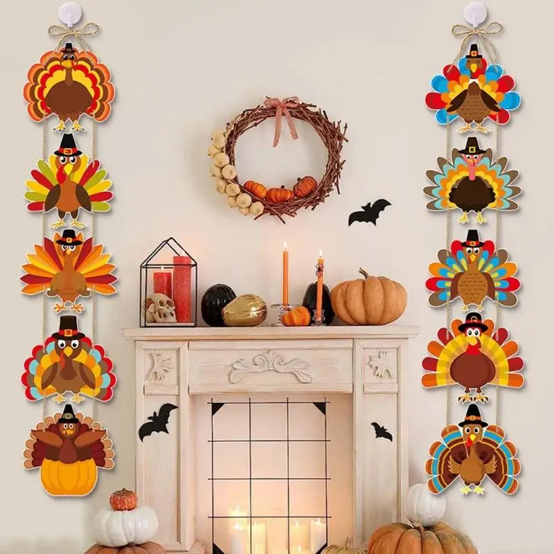 10-Piece Thanksgiving Turkey Door Set