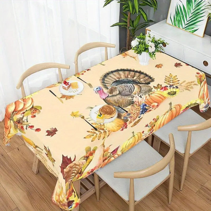 Thanksgiving Turkey Rectangle Tablecloth