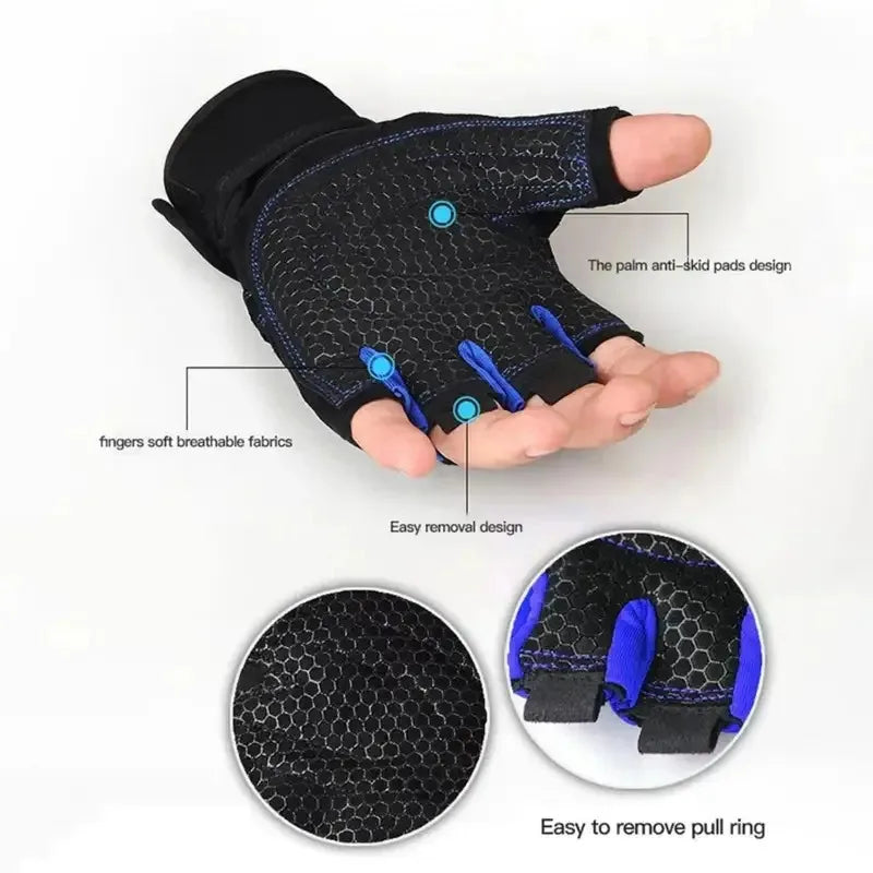 Gym Gloves with Wrist Support