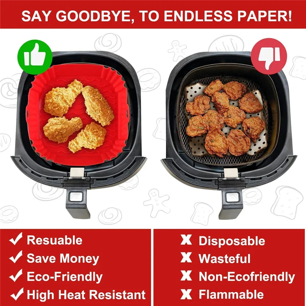 Reusable Silicone Air Fryer Liner & Baking Mat
