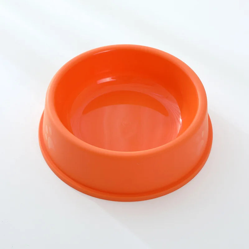 Candy-Colored Plastic Pet Bowl