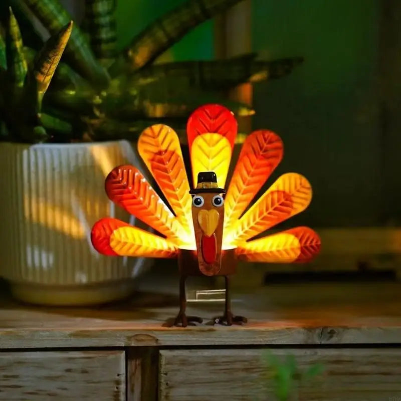 Iron Turkey Table Centerpiece with Base