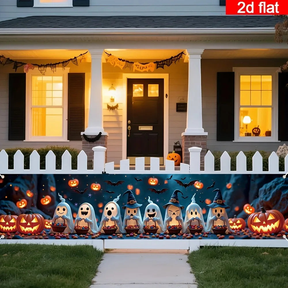 Happy Halloween Fence Banner