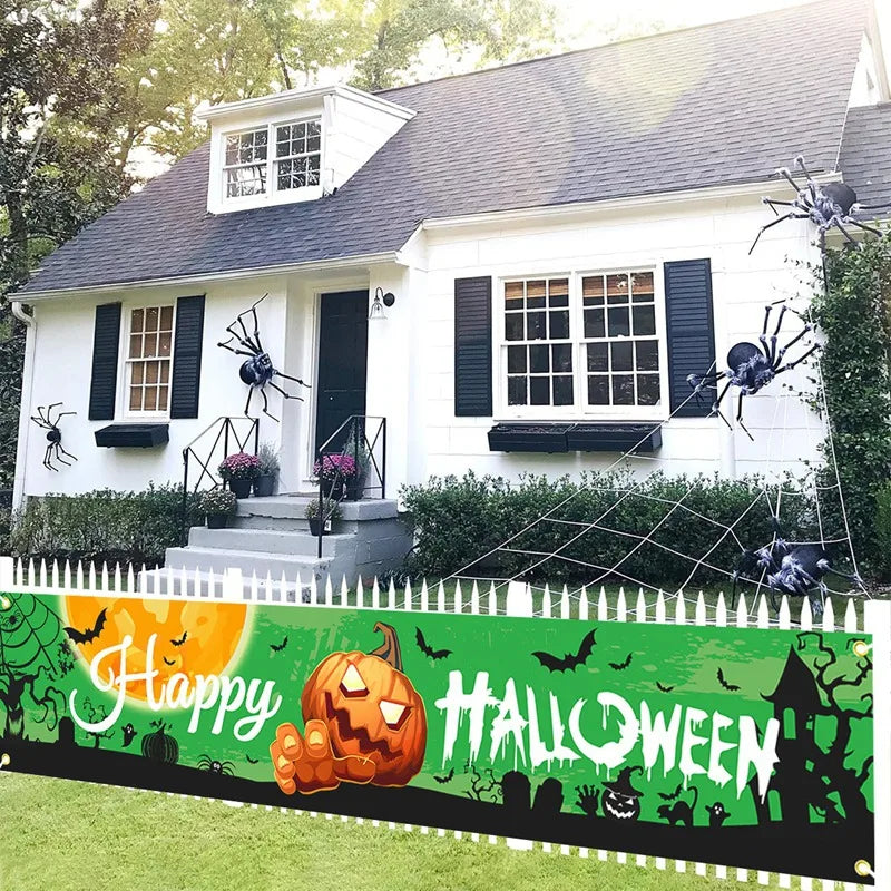 Retro Halloween Party Banner