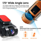 170° Wide-Angle ADAS Dash Cam