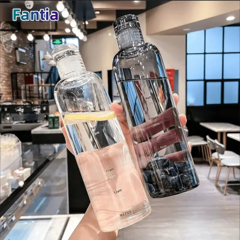 500ml Water Bottle with Time Markers