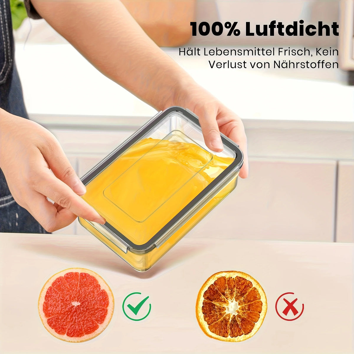 4-Piece Airtight Food Storage Container Set