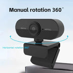 1080p USB Webcam with Built-In Microphone