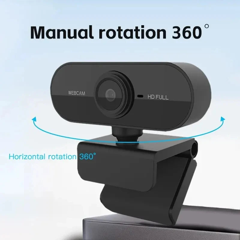 1080p USB Webcam with Built-In Microphone