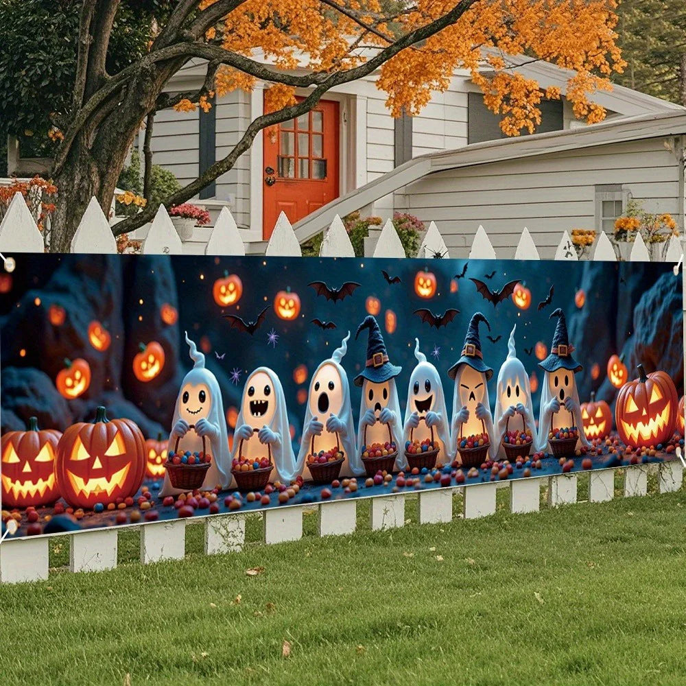 Happy Halloween Fence Banner