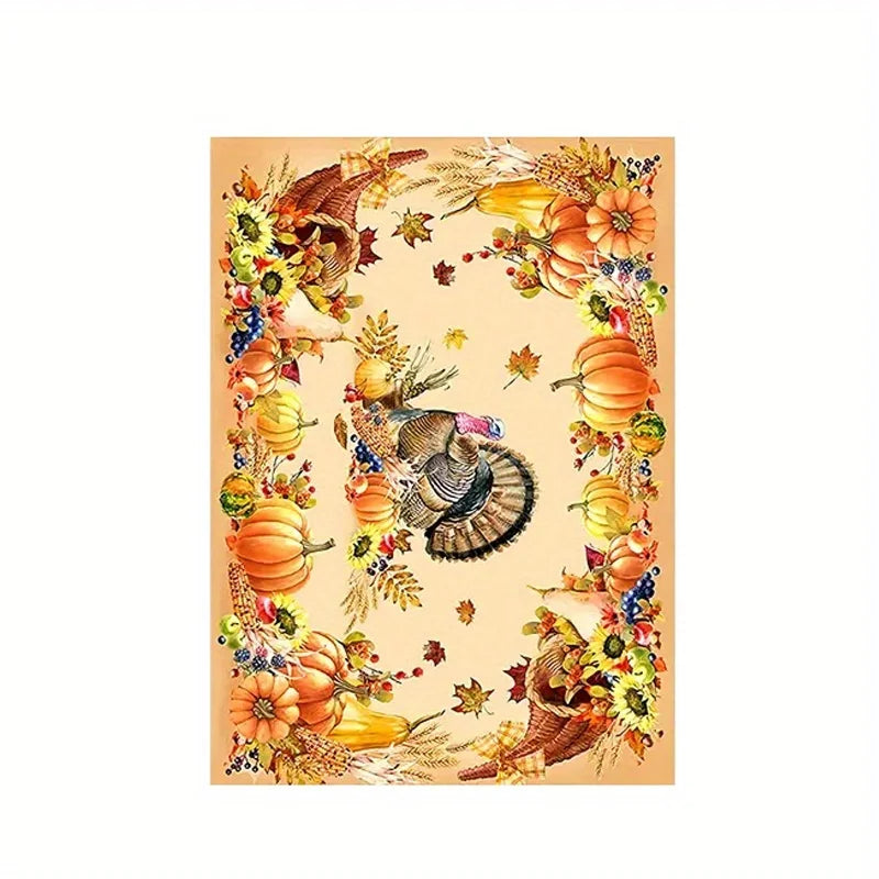 Thanksgiving Turkey Rectangle Tablecloth