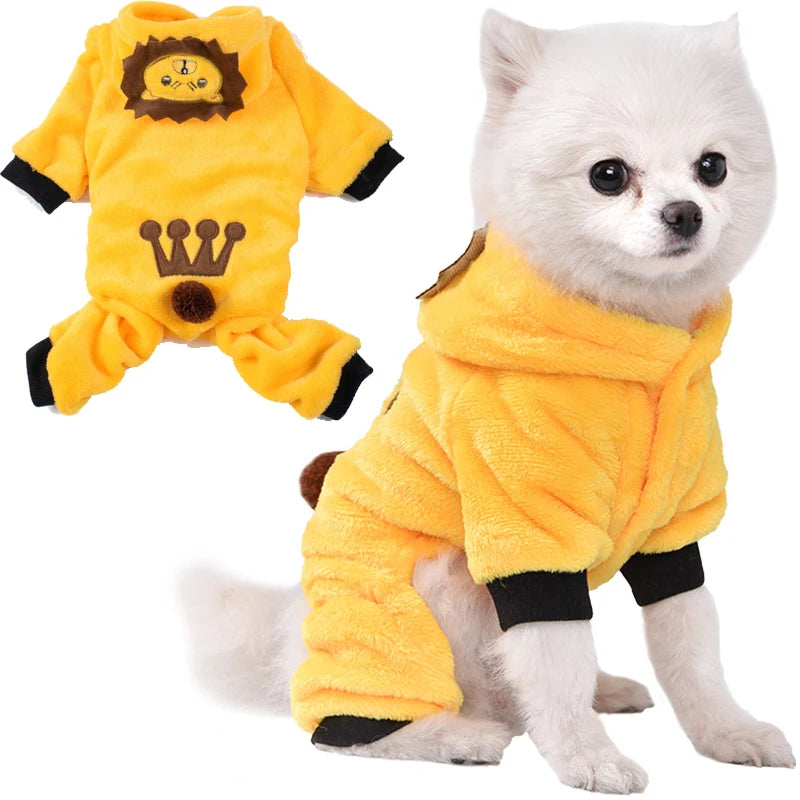 Soft Fleece Dog Jumpsuit
