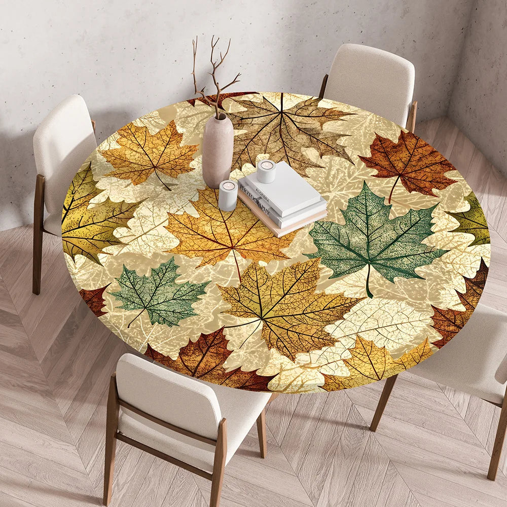 Thanksgiving Round Tablecloth