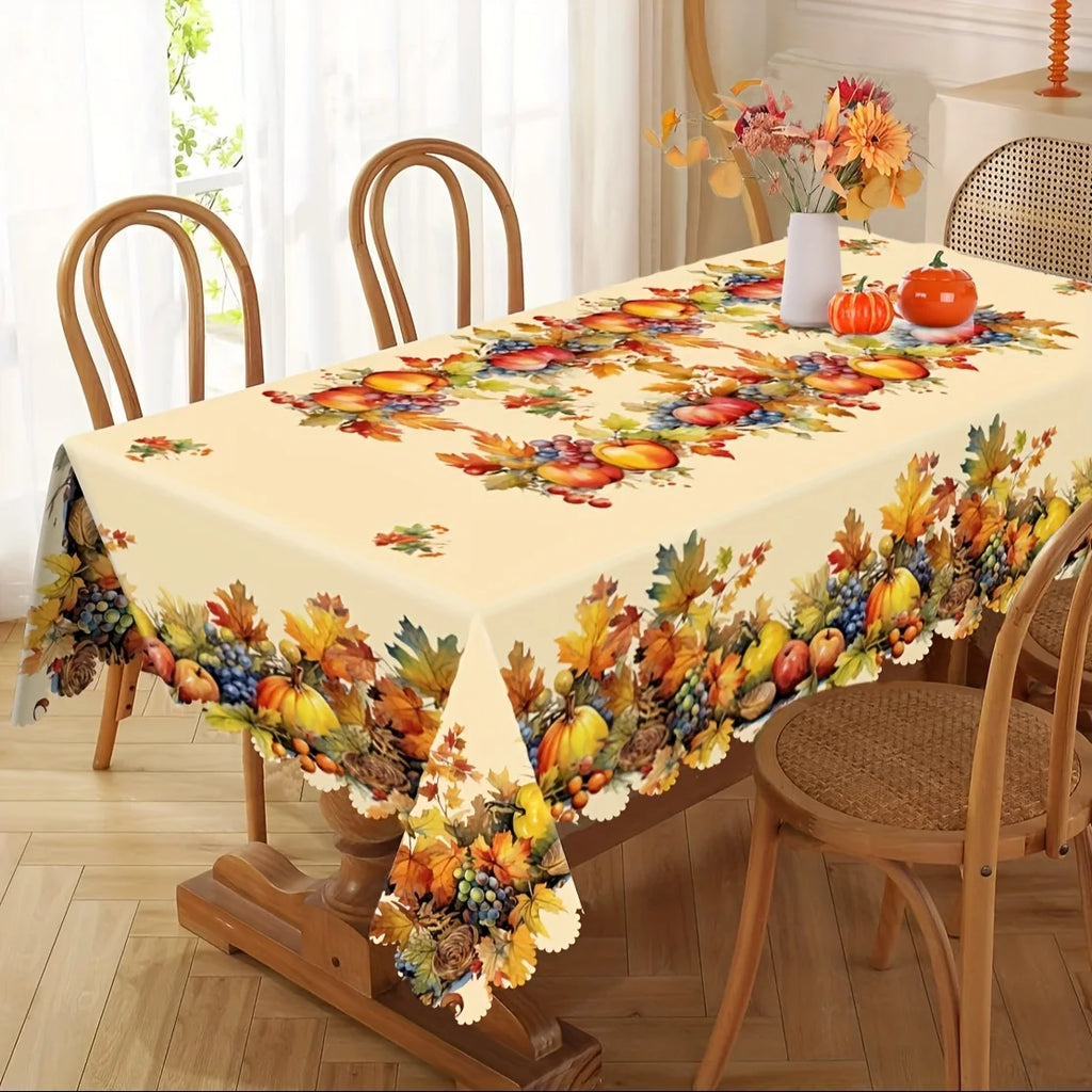 Thanksgiving Watercolor Tablecloth