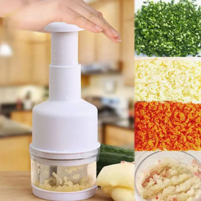 Manual Garlic Chopper & Herb Slicer