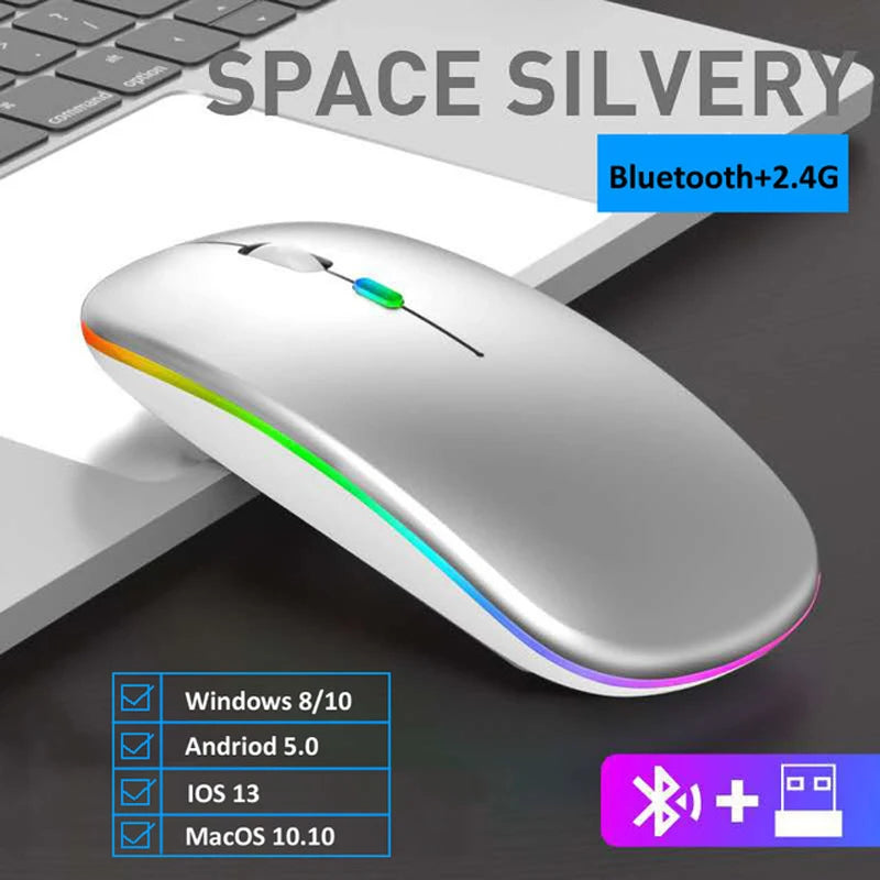 Wireless RGB LED Mouse