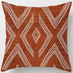 Brown Geometric Cushion Cover