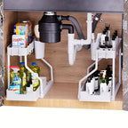 2-Tier Under-Sink Organizer with Pull-Out Drawer