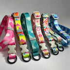 Colorful Printed Dog Collar & Leash Set