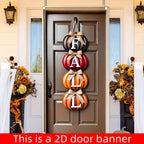 Autumn Pumpkin Welcome Door Banner