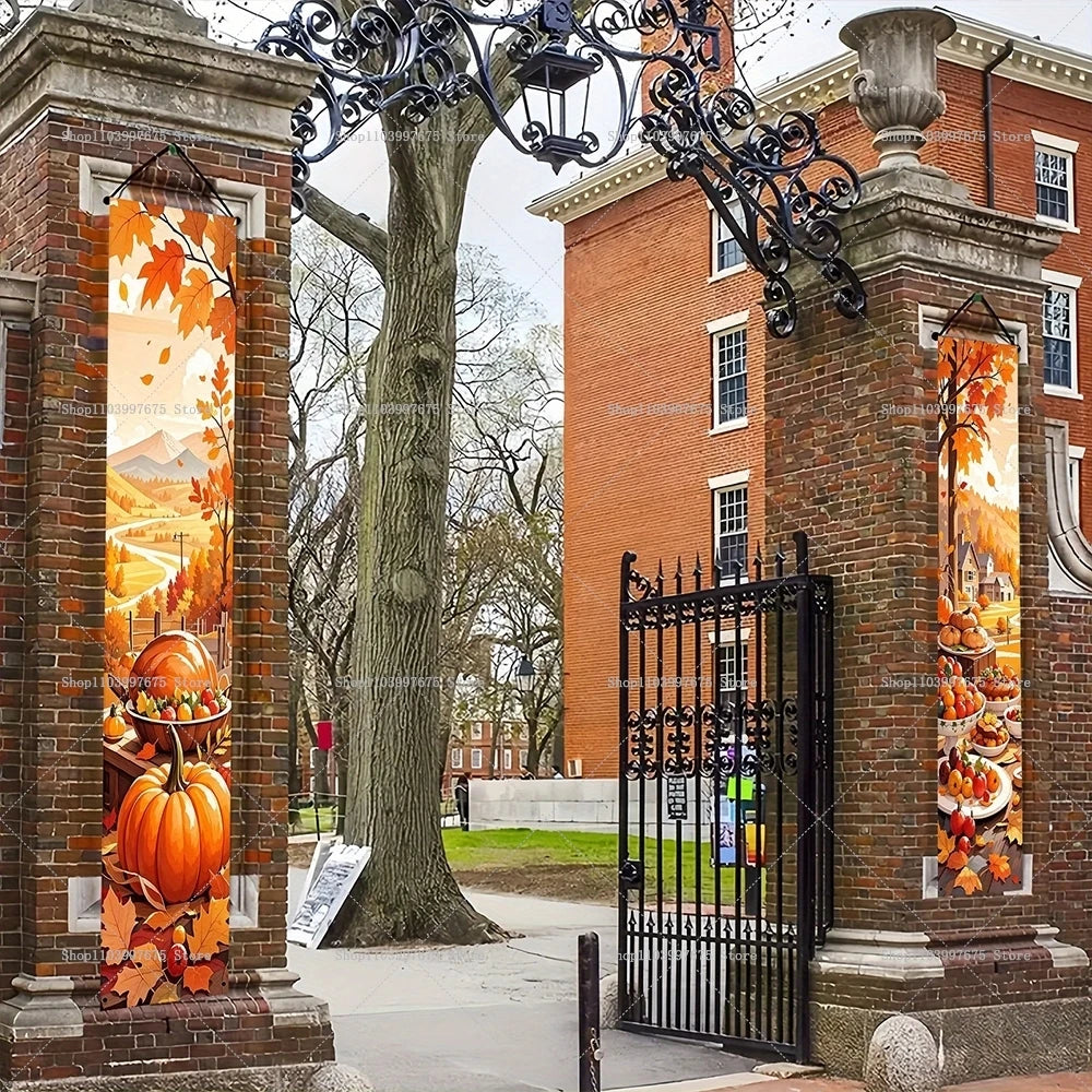 Thanksgiving Squirrel Porch Banner