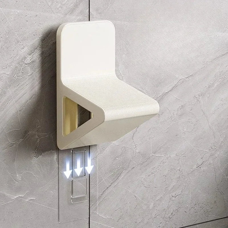 Bathroom Footstool with Massage & Scrubber Surface