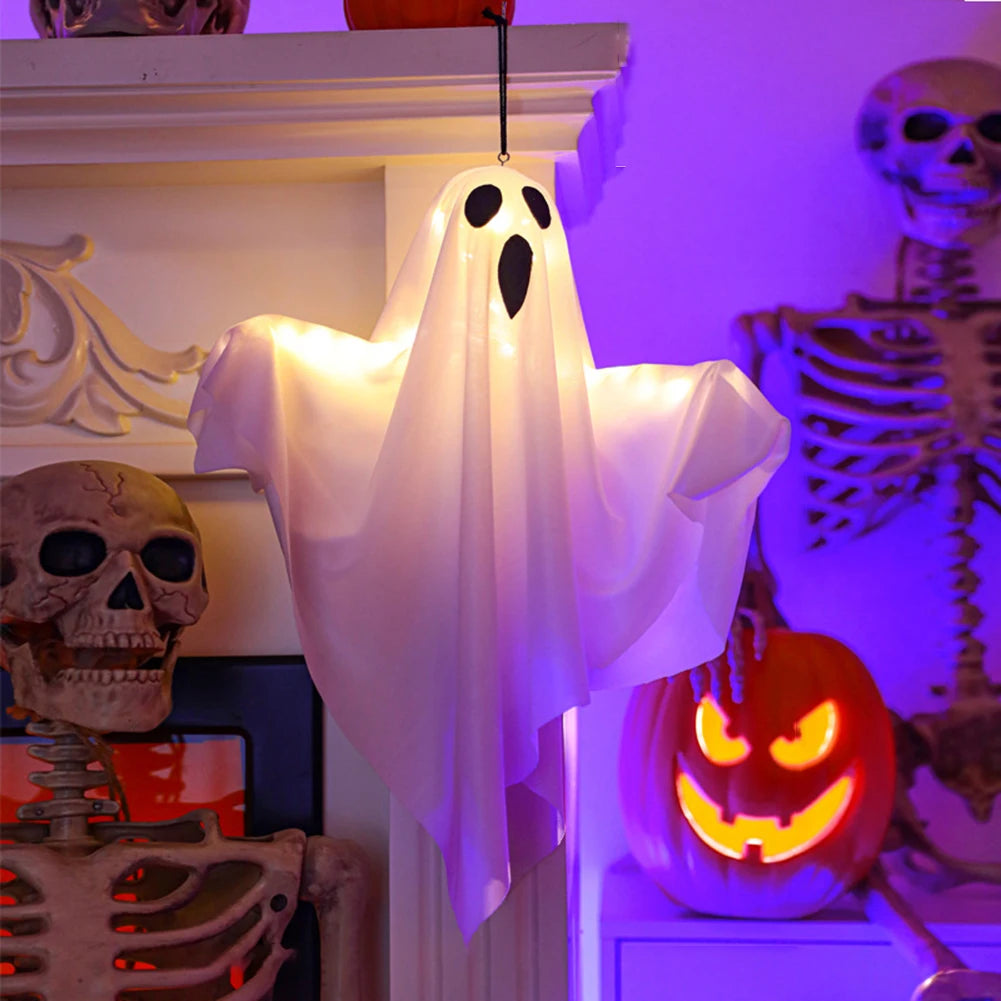 Glowing Halloween Ghost Door & Garden Hanging Decoration
