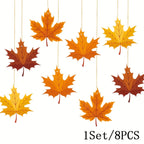 Thanksgiving Maple Leaf Window Ornament