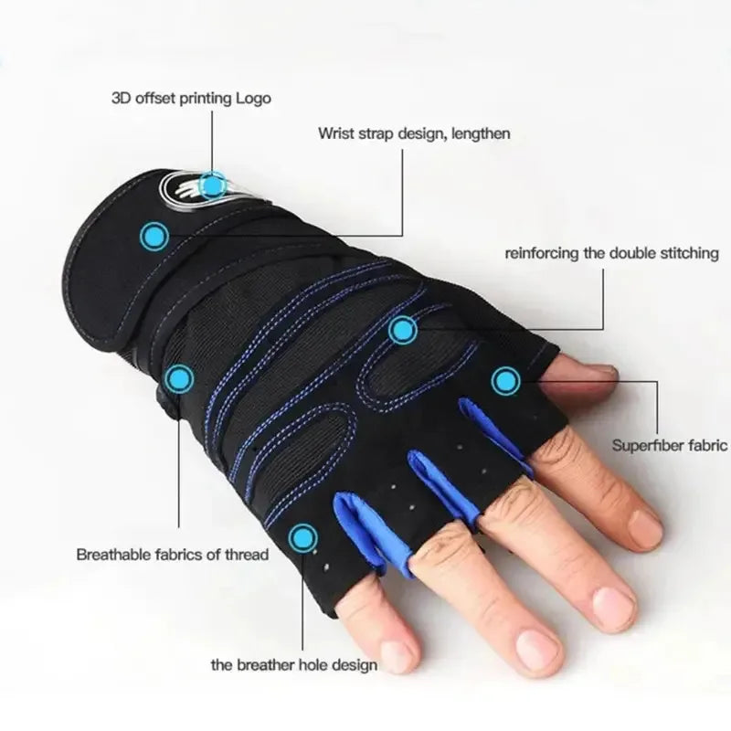 Gym Gloves with Wrist Support