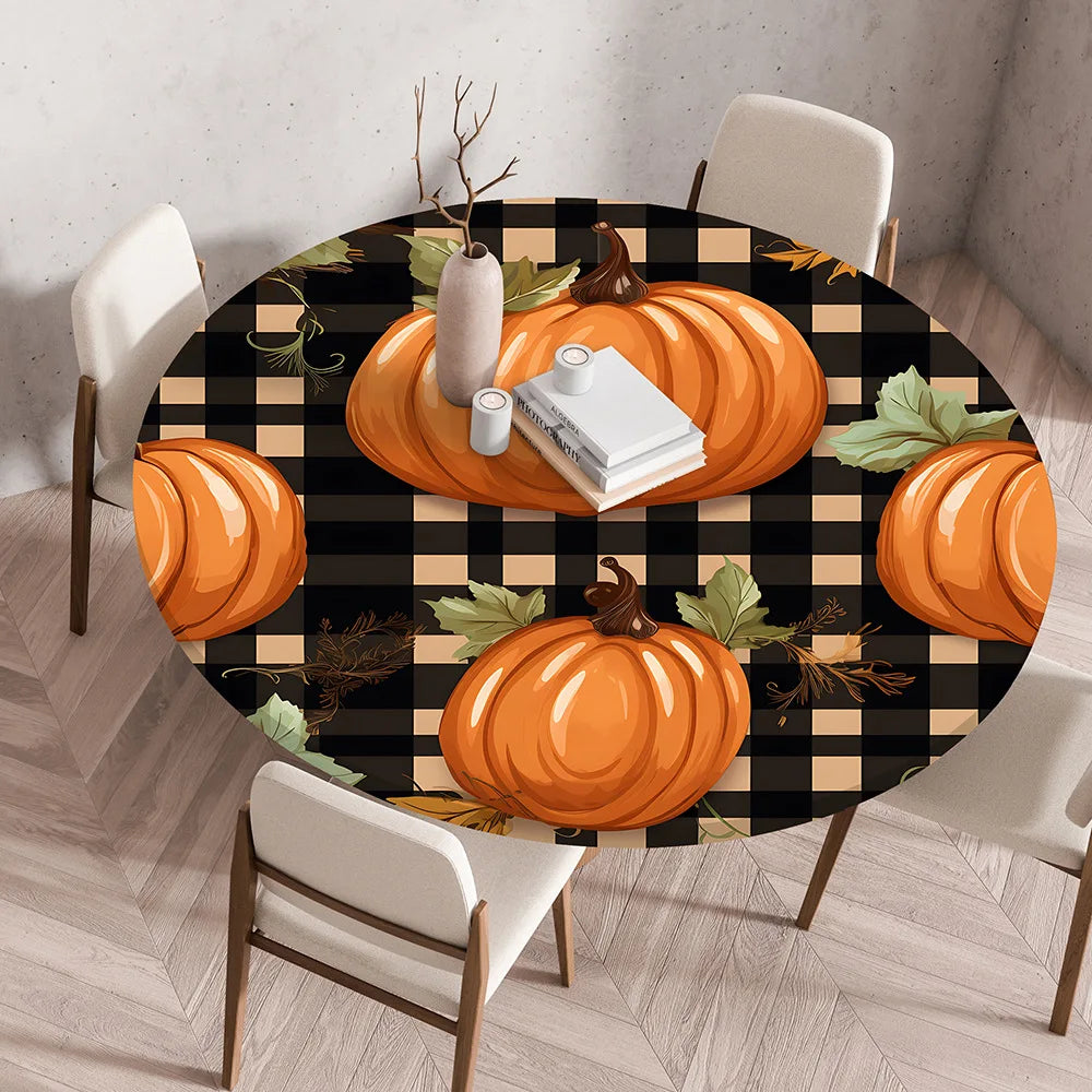 Thanksgiving Round Tablecloth