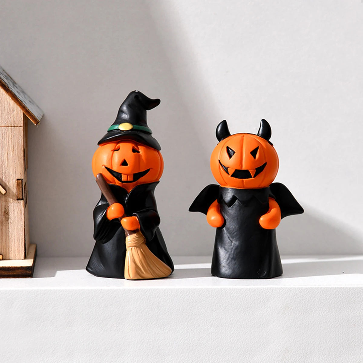 Mini Halloween Resin Figurines Set